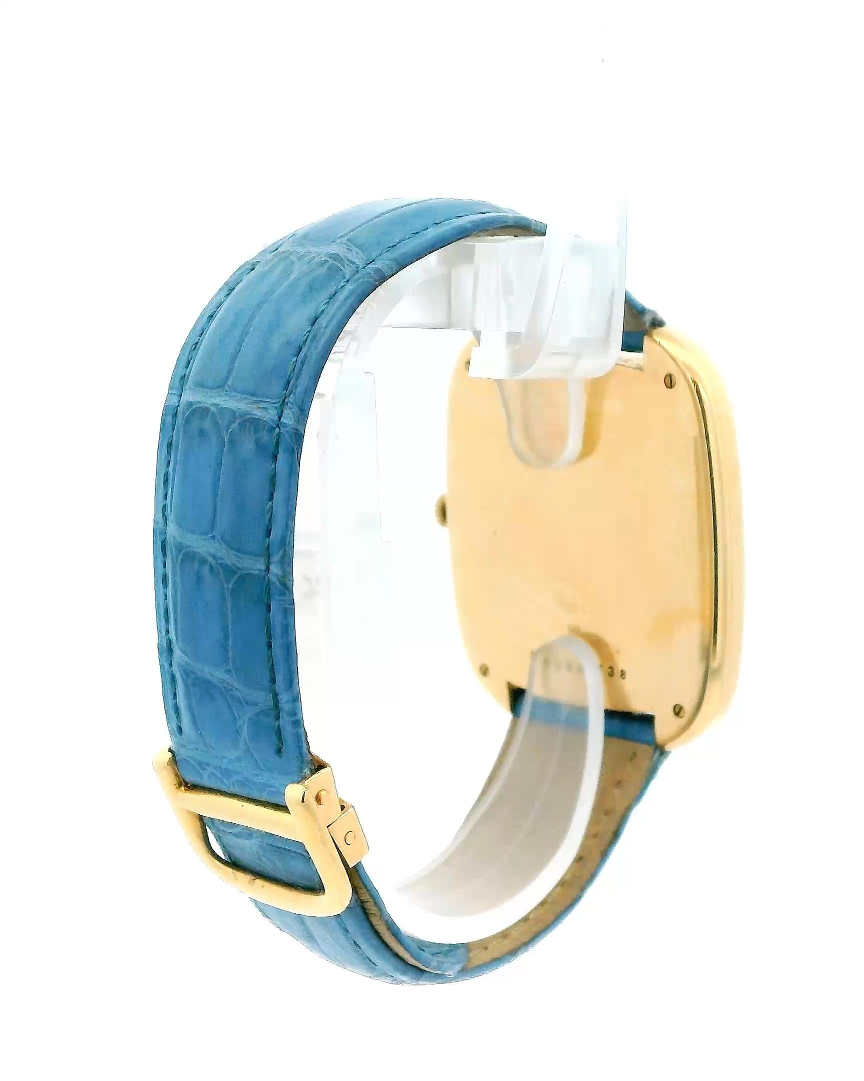 Cartier Jumbo Gondole 97050 18K Yellow Gold Automatic Watch