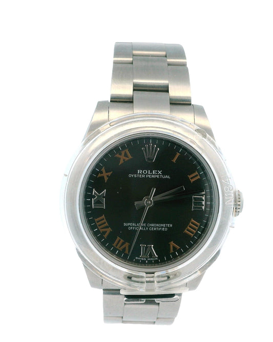 Rolex Oyster Perpetual 177200 Gray Dial Full Set-2018