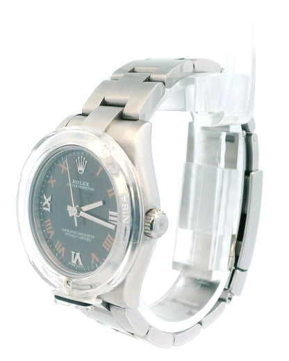 Rolex Oyster Perpetual 177200 Gray Dial Full Set-2018