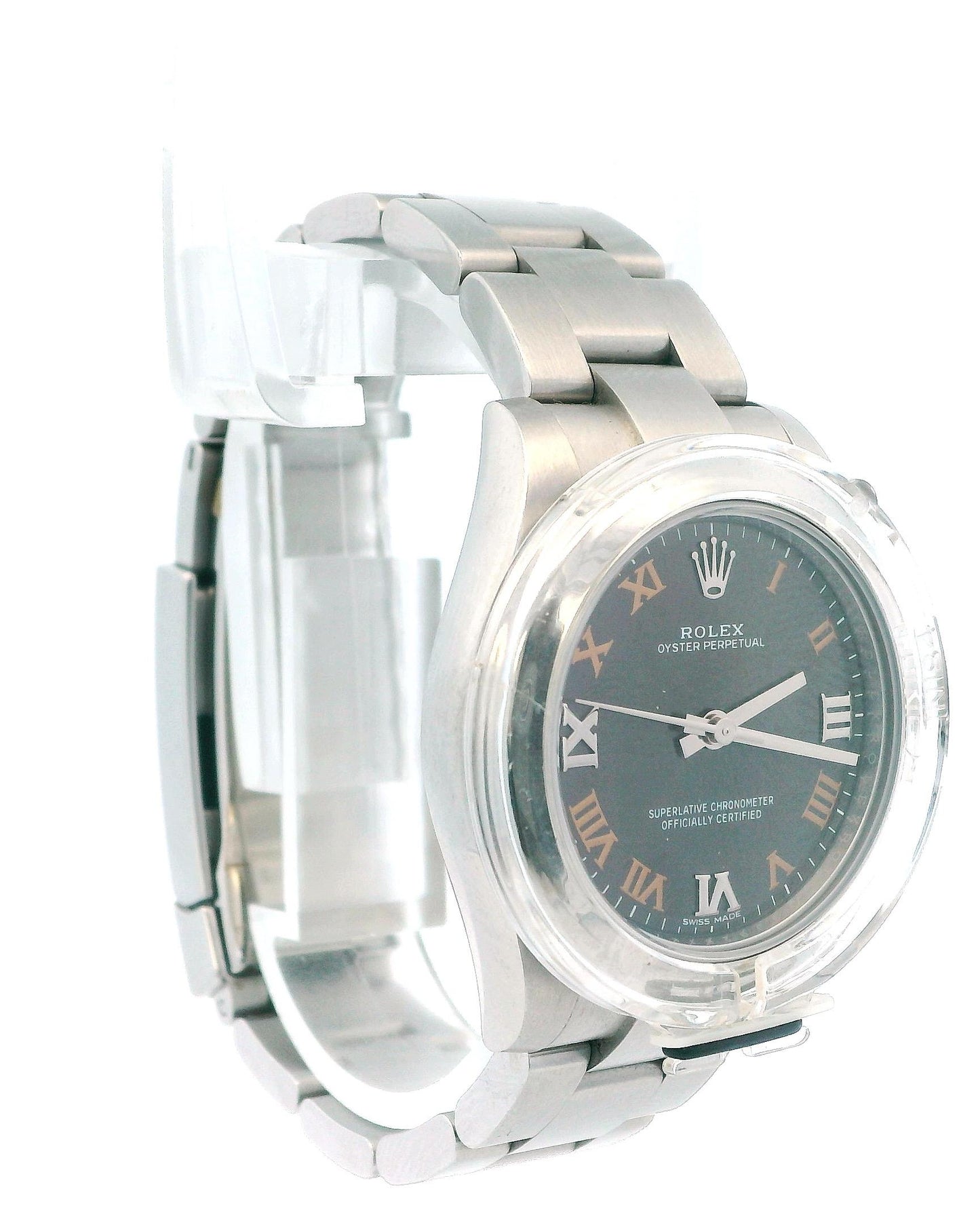 Rolex Oyster Perpetual 177200 Gray Dial Full Set-2018