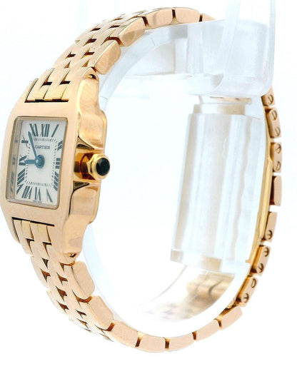 Cartier  Santos Mini Demoiselle W25077X9 18K Rose Gold Ladies Watch