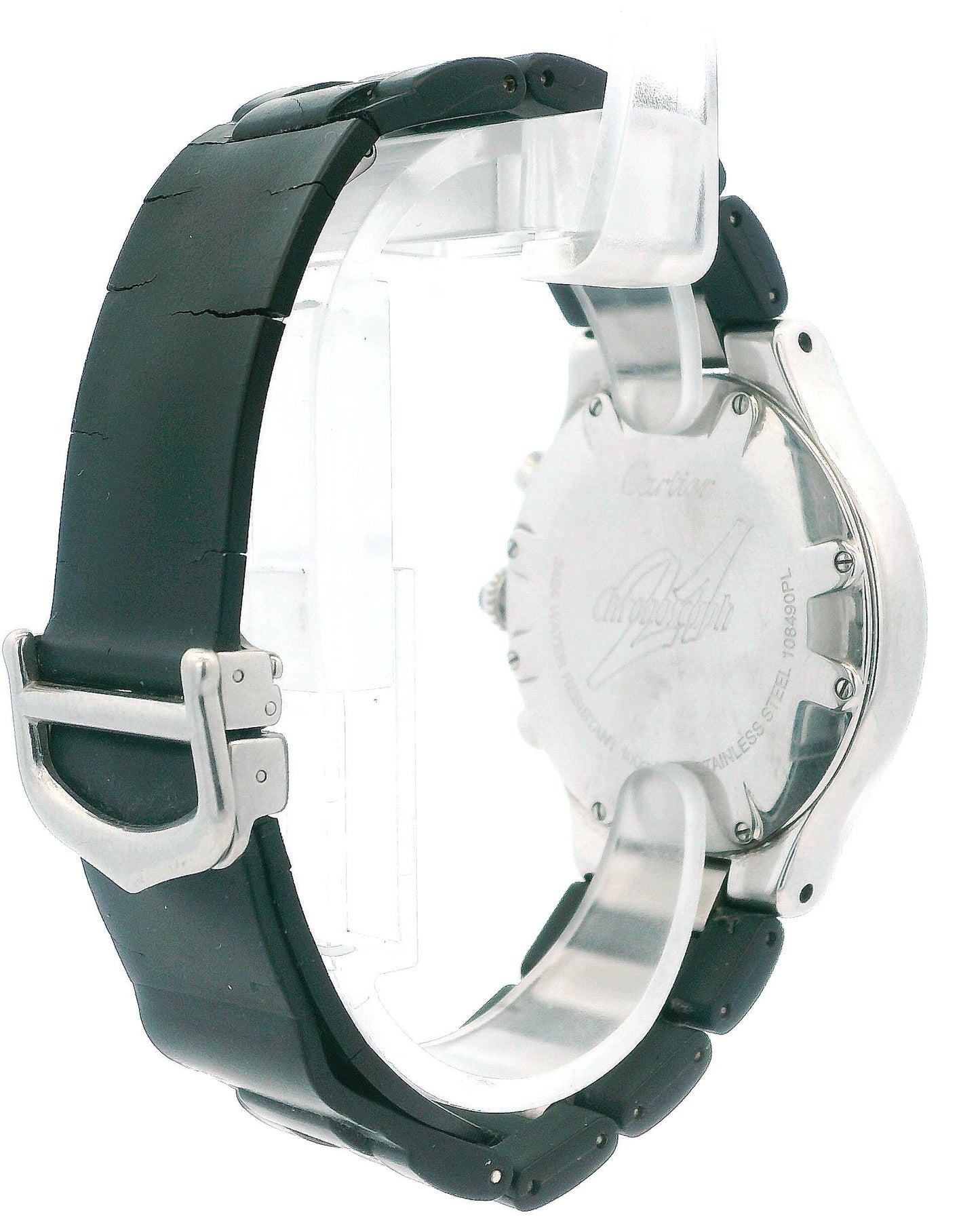 Cartier 21 Chronoscaph W10125U2 Stainless Steel & Rubber Watch