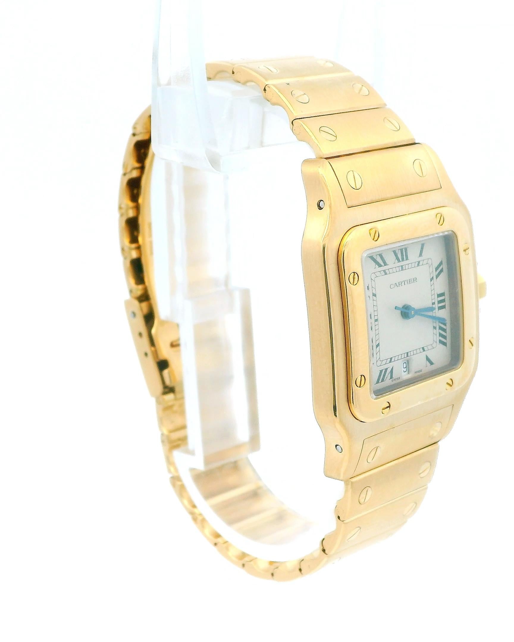 Cartier Santos Galbee W20009C5 18K Yellow gold Watch