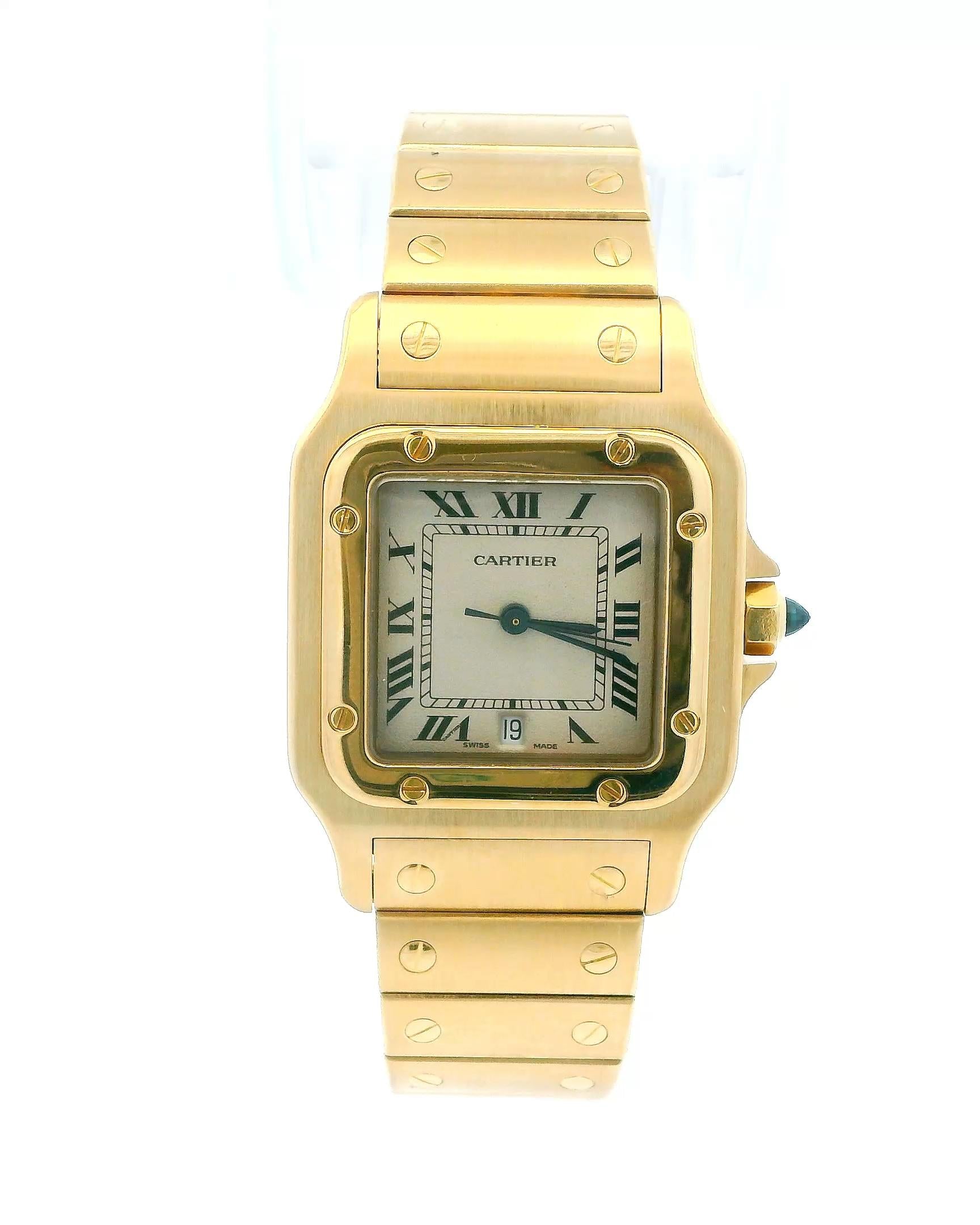 Cartier Santos Galbee W20009C5 18K Yellow gold Watch