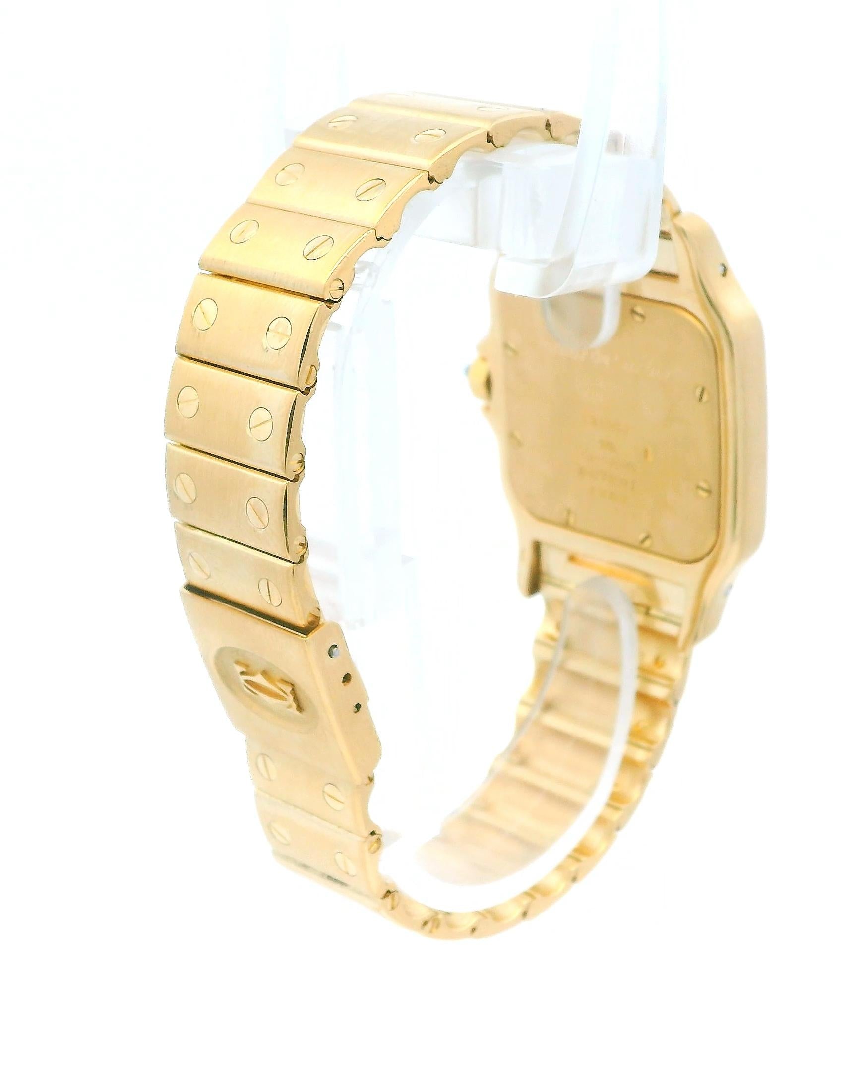 Cartier Santos Galbee W20009C5 18K Yellow gold Watch