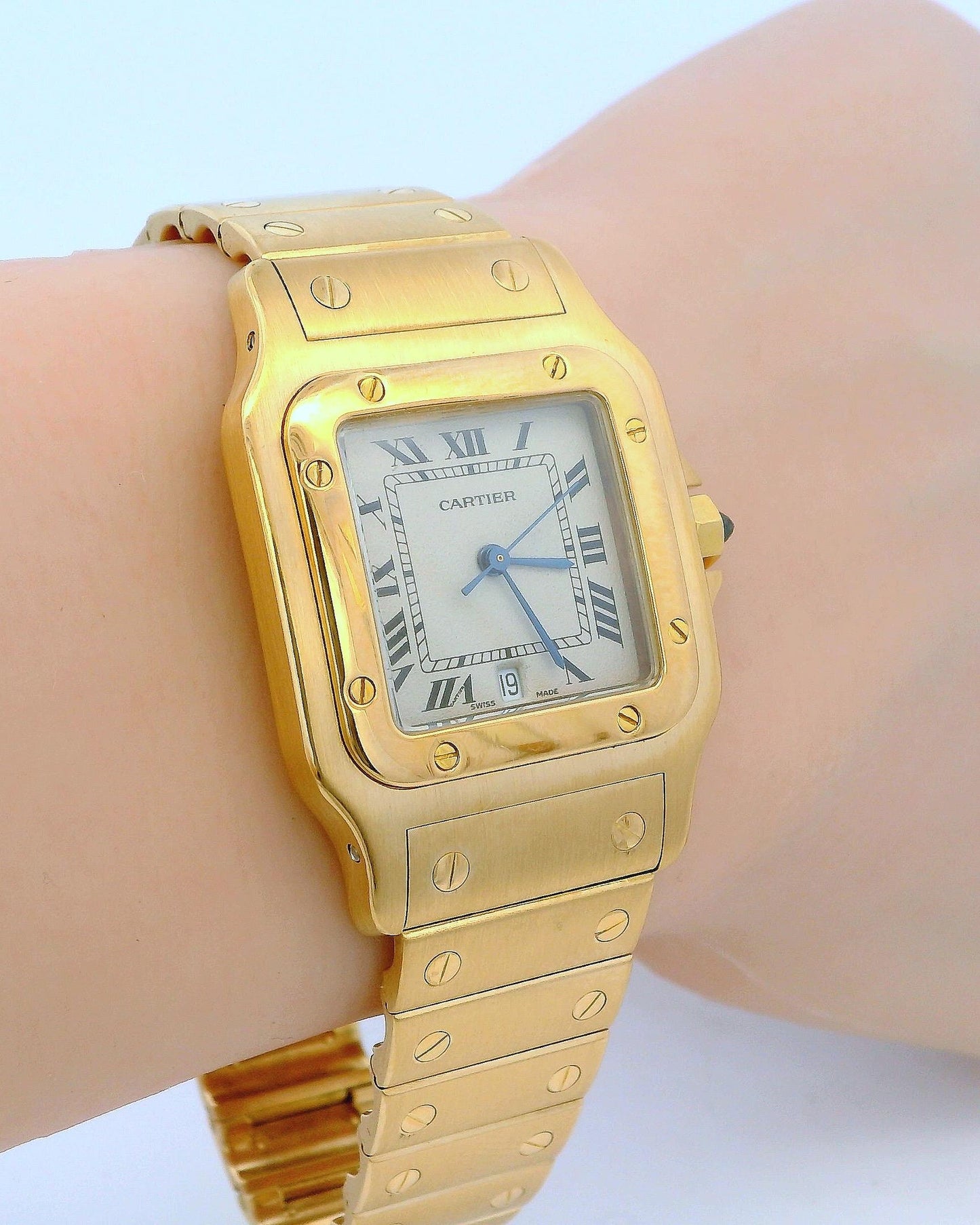 Cartier Santos Galbee W20009C5 18K Yellow gold Watch