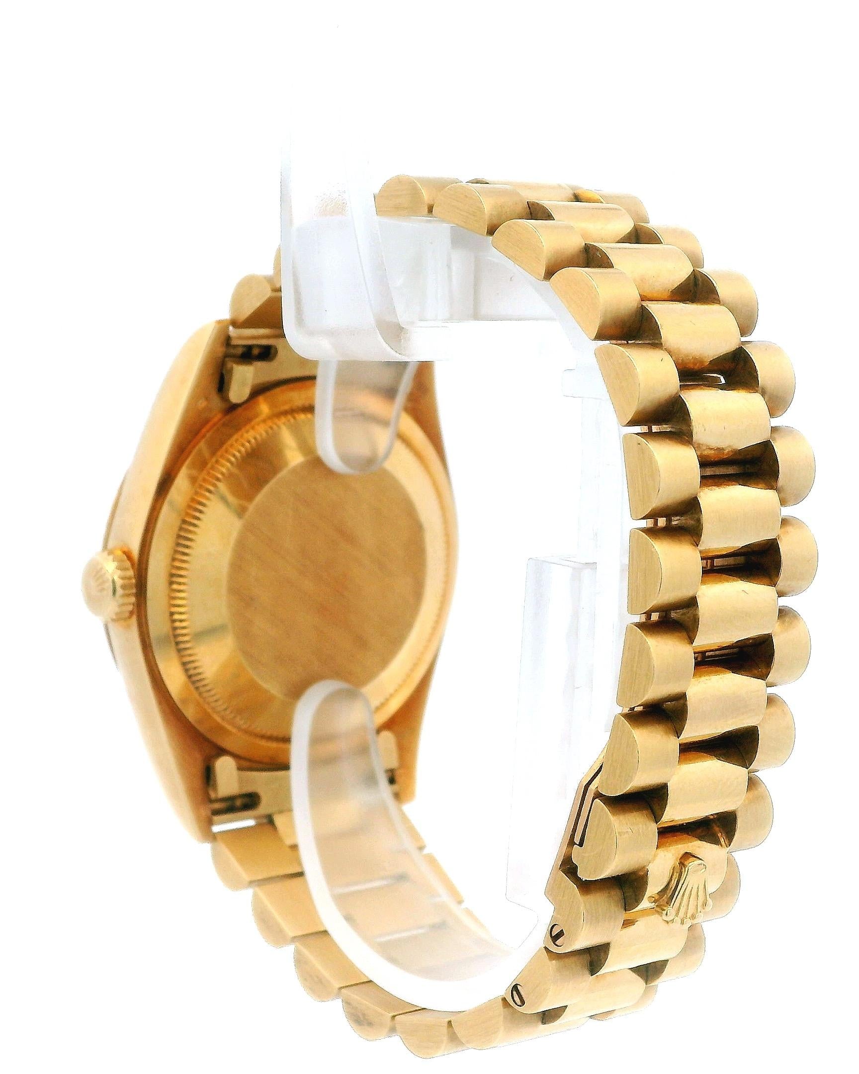 Rolex Day Date 18238 18K Yellow Gold Aventurine "pinball" Dial Watch