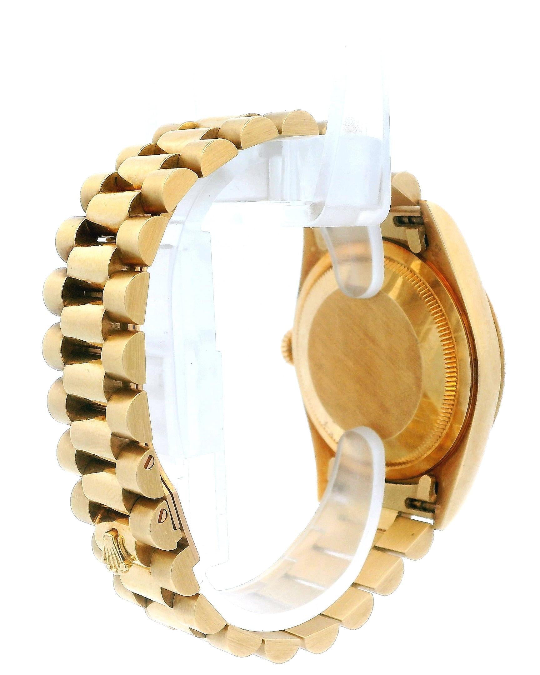 Rolex Day Date 18238 18K Yellow Gold Aventurine "pinball" Dial Watch