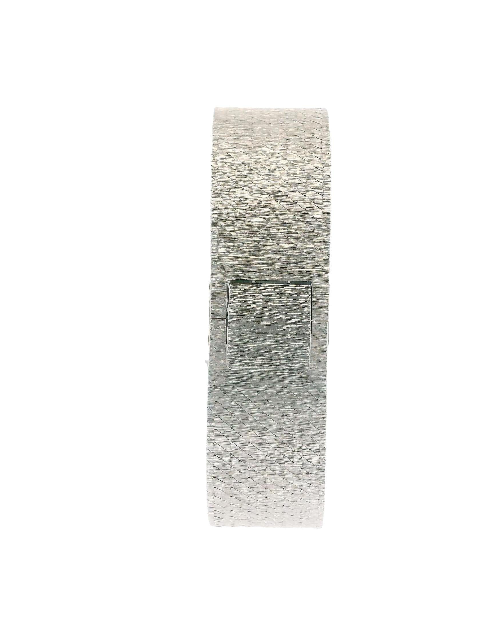 Piaget 18K White Gold Malachite Dial Diamond Bezel Ladies Watch