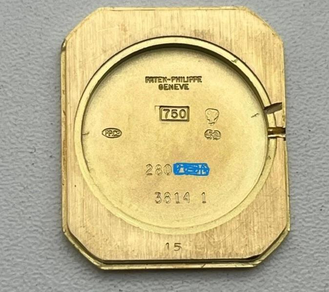 PATEK PHILIPPE 3814/1 MANUAL 18K YELLOW GOLD AND FACTORY DIAMONDS MEN WATCH