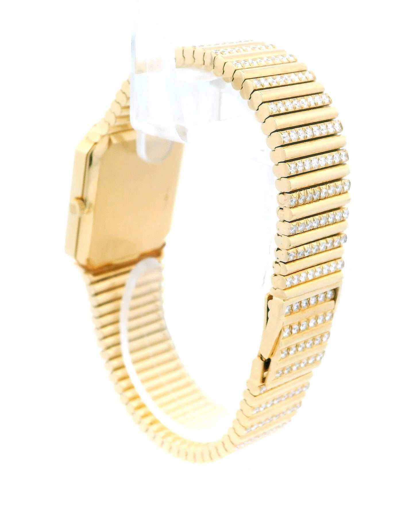 PATEK PHILIPPE 3814/1 MANUAL 18K YELLOW GOLD AND FACTORY DIAMONDS MEN WATCH