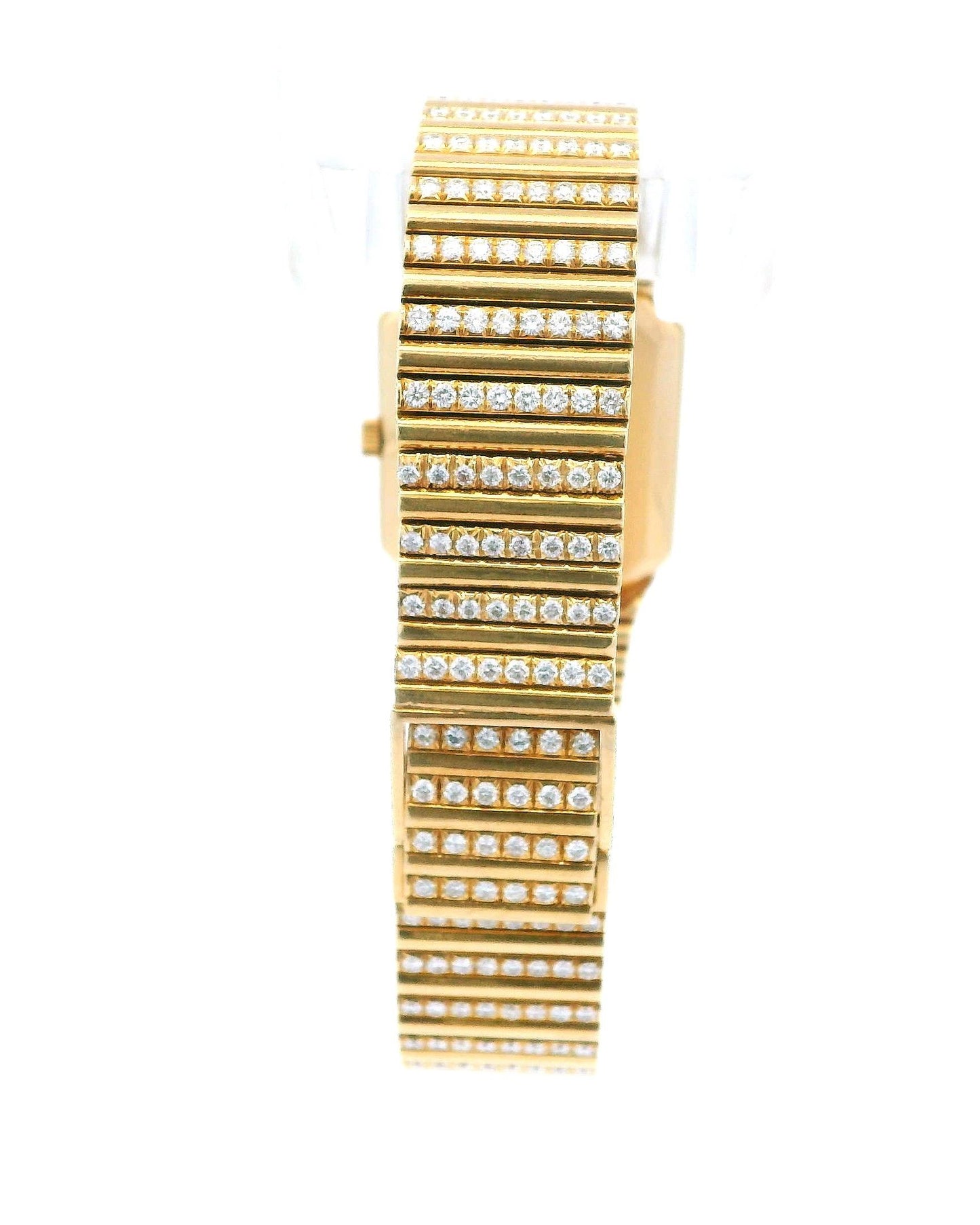 PATEK PHILIPPE 3814/1 MANUAL 18K YELLOW GOLD AND FACTORY DIAMONDS MEN WATCH