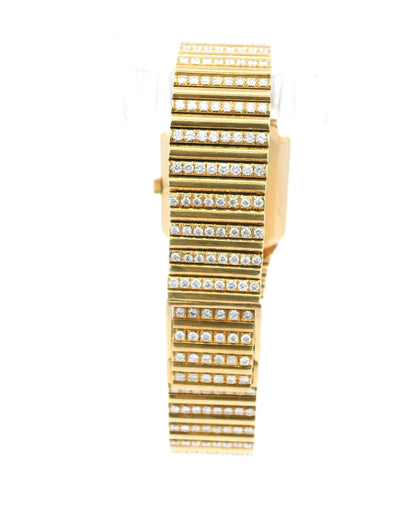 PATEK PHILIPPE 3814/1 MANUAL 18K YELLOW GOLD AND FACTORY DIAMONDS MEN WATCH