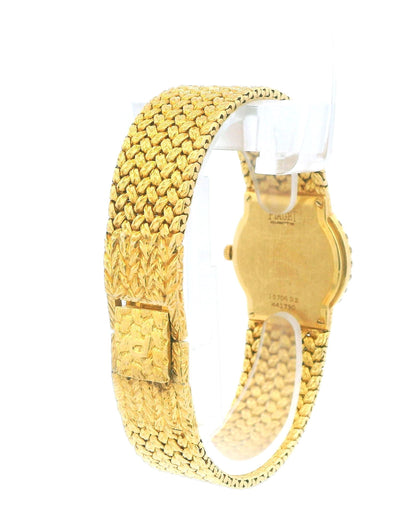 Piaget 15706 D2 Ladies Watch – 18K Yellow Gold, Diamond Bezel, Opal Dial, Quartz