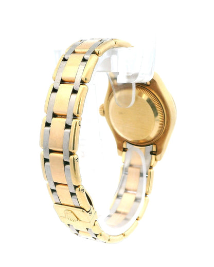 Rolex Pearlmaster 80298 Tricolor Diamond Bezel Ladies Watch