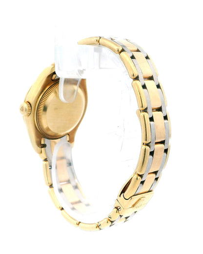 Rolex Pearlmaster 80298 Tricolor Diamond Bezel Ladies Watch