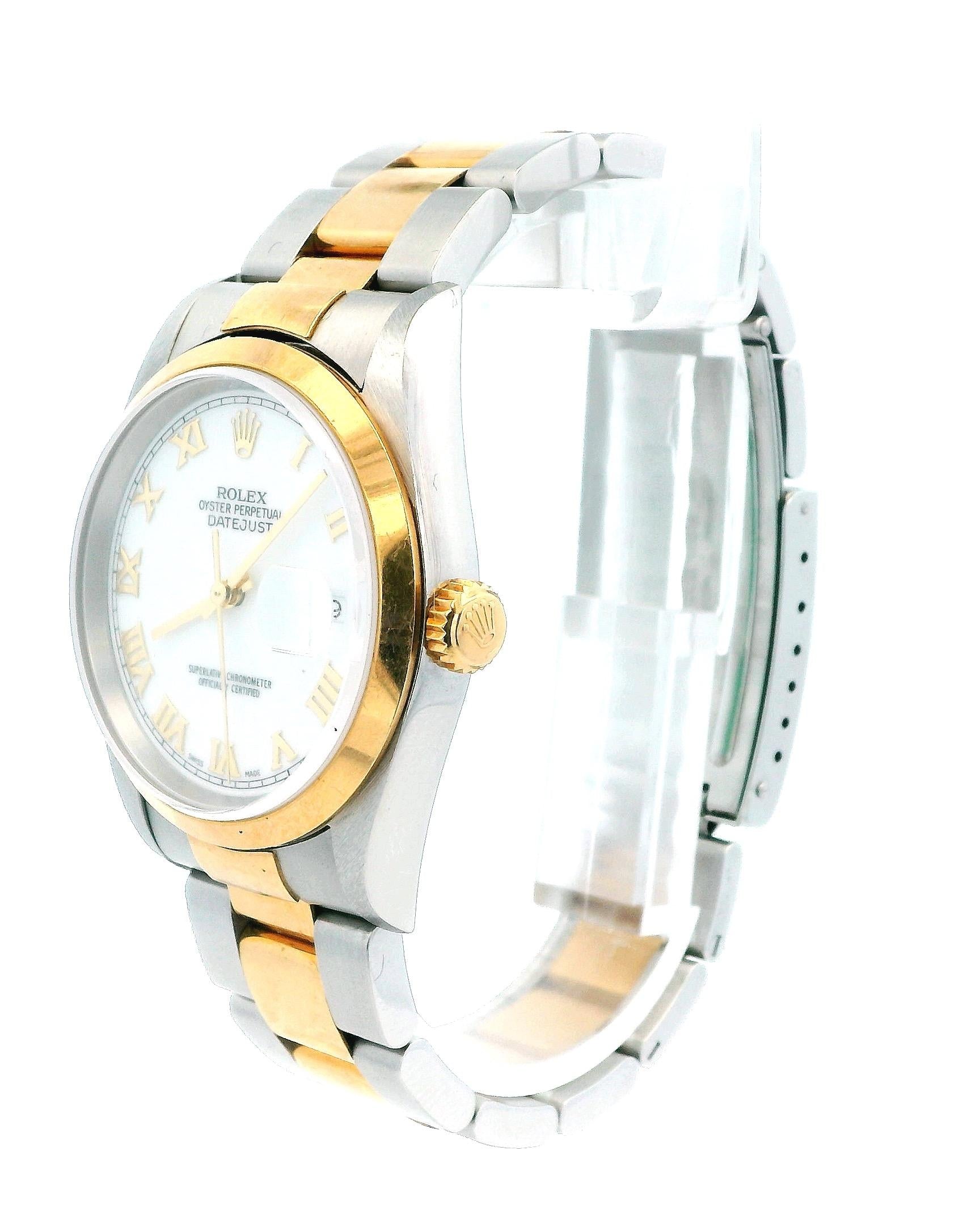 Rolex Datejust 16203 Stainless Steel & 18K Yellow Gold Watch