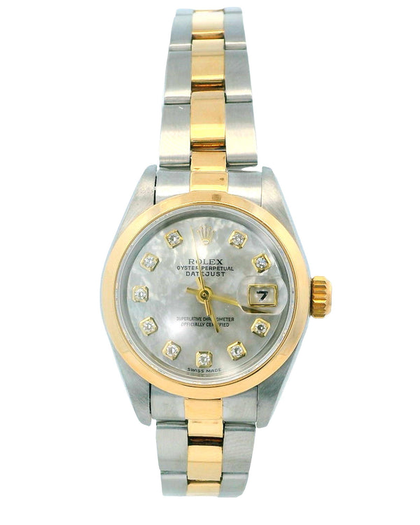 Rolex Datejust 79163 MOP Diamond Dial W/Papers