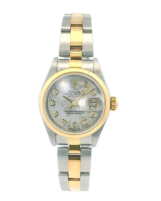 Rolex Datejust 79163 MOP Diamond Dial W/Papers
