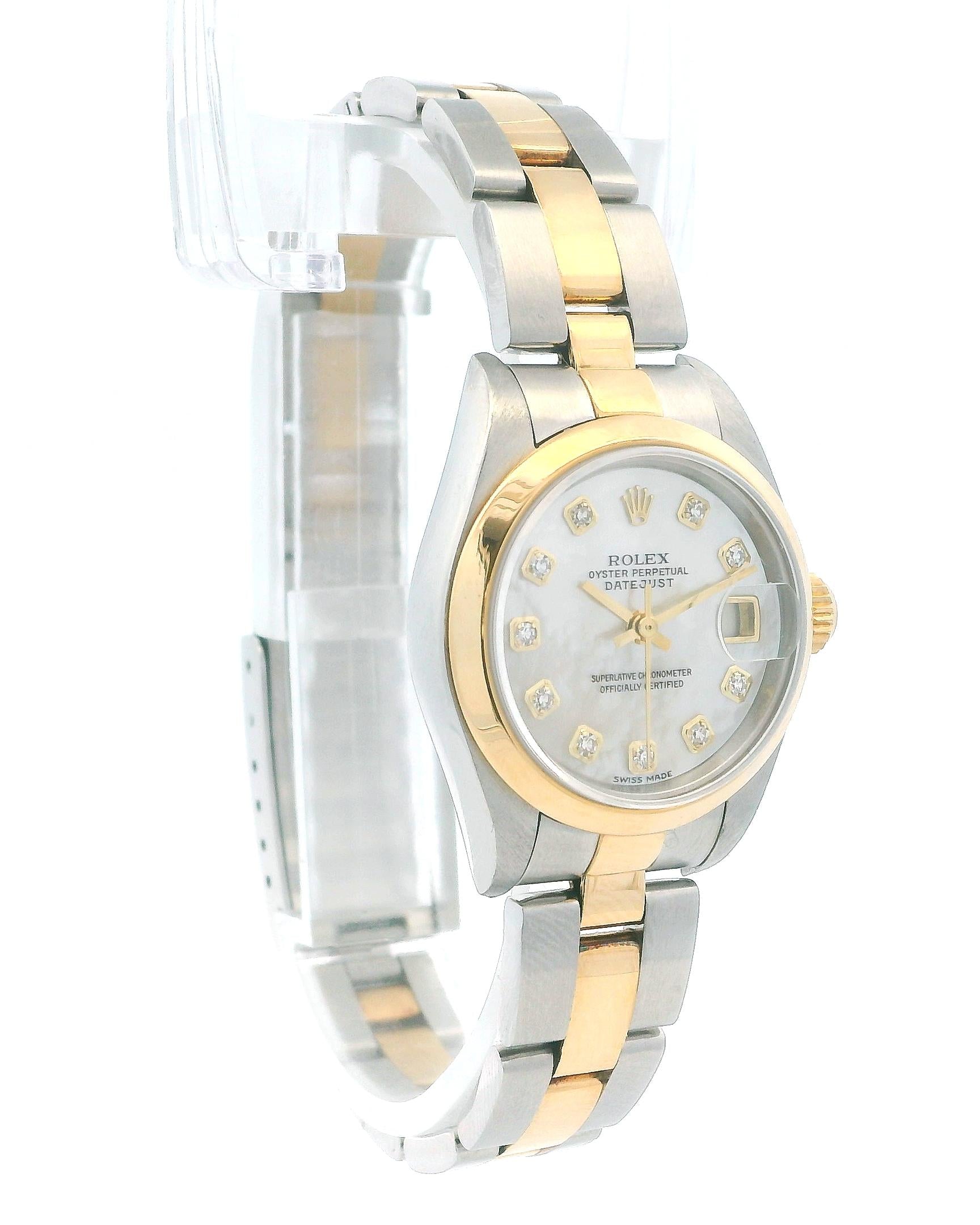 Rolex Datejust 79163 MOP Diamond Dial W/Papers