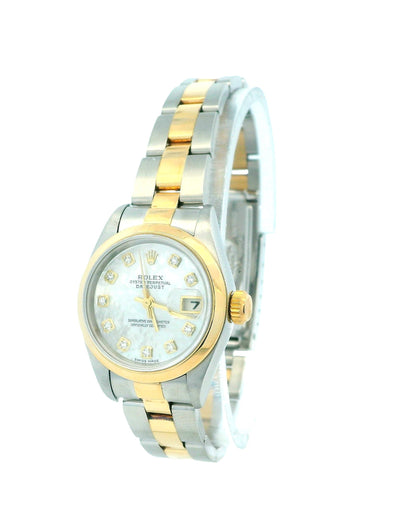 Rolex Datejust 79163 MOP Diamond Dial W/Papers
