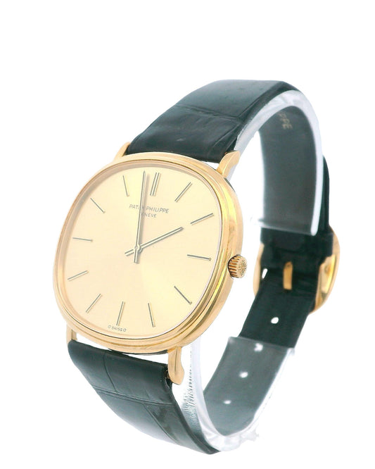 Patek Philippe Wide Ellipse 3739 18k Yellow Gold Watch & Papers