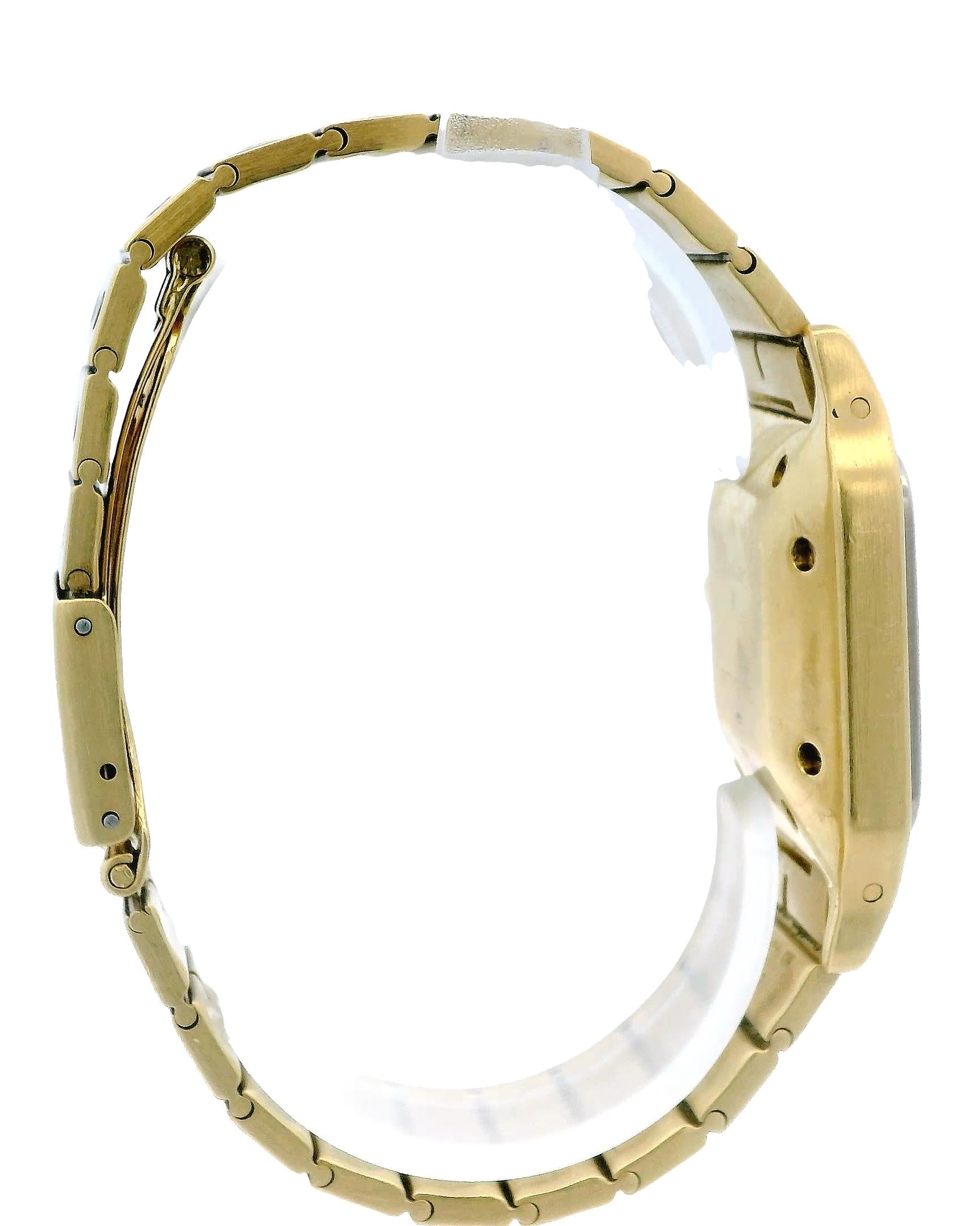 Cartier Santos Large 18k Yellow & White Gold Automatic