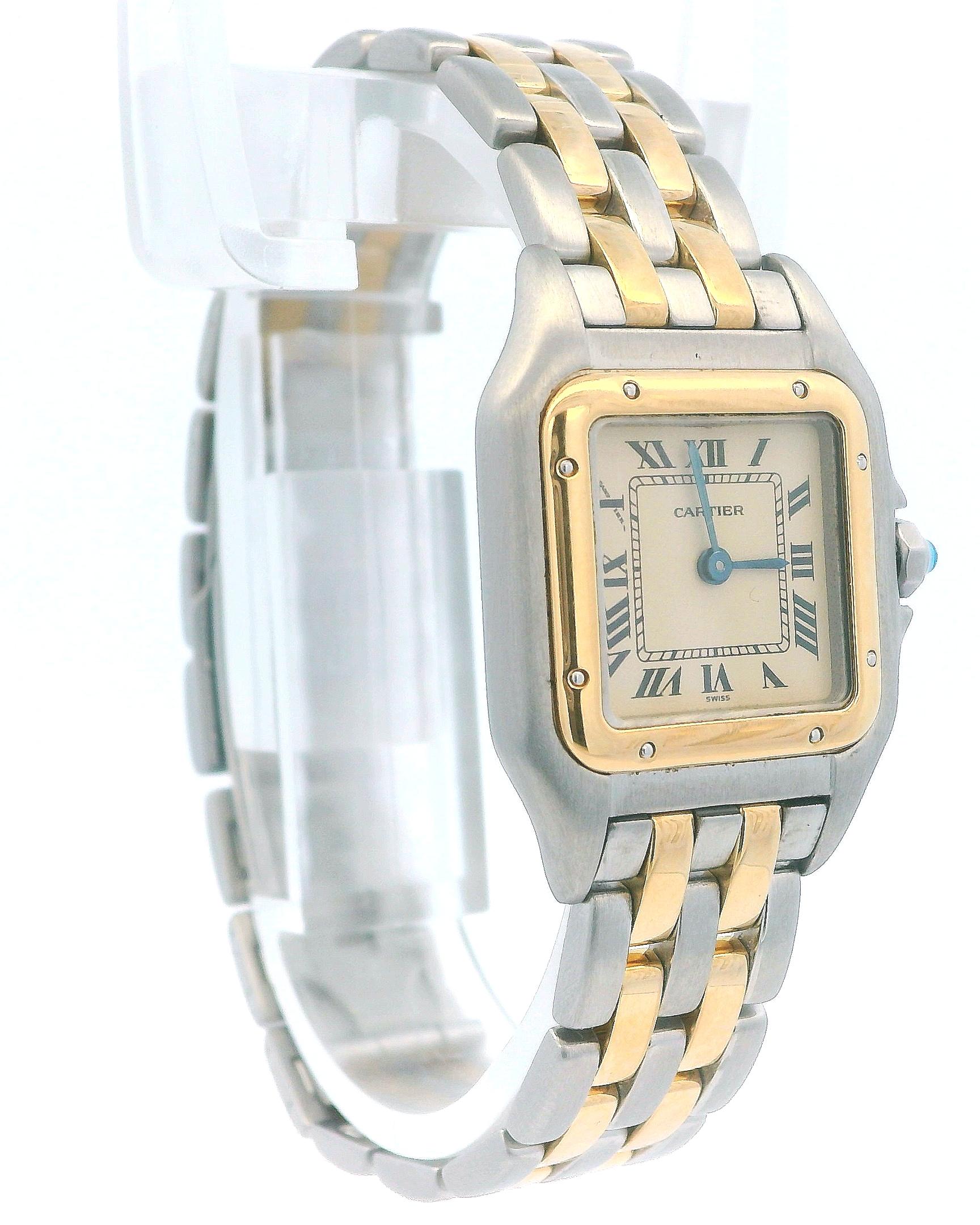 Cartier Panthere W25029B6 18K Yellow Gold & Stainless Steel Ladies Box & Papers