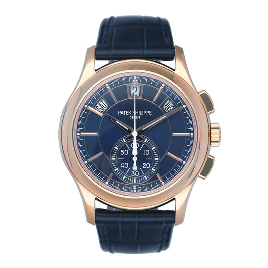 Patek Philippe Complications 5905R Sunburst Blue Dial Box & Service Papers