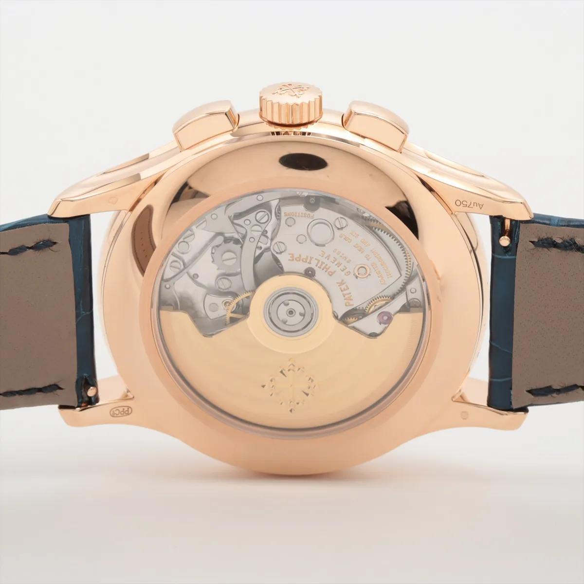 Patek Philippe Complications 5905R Sunburst Blue Dial Box & Service Papers