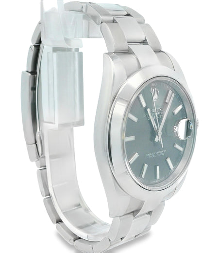 Rolex Datejust 126300 Rhodium Dial Steel Mens Watch & Card