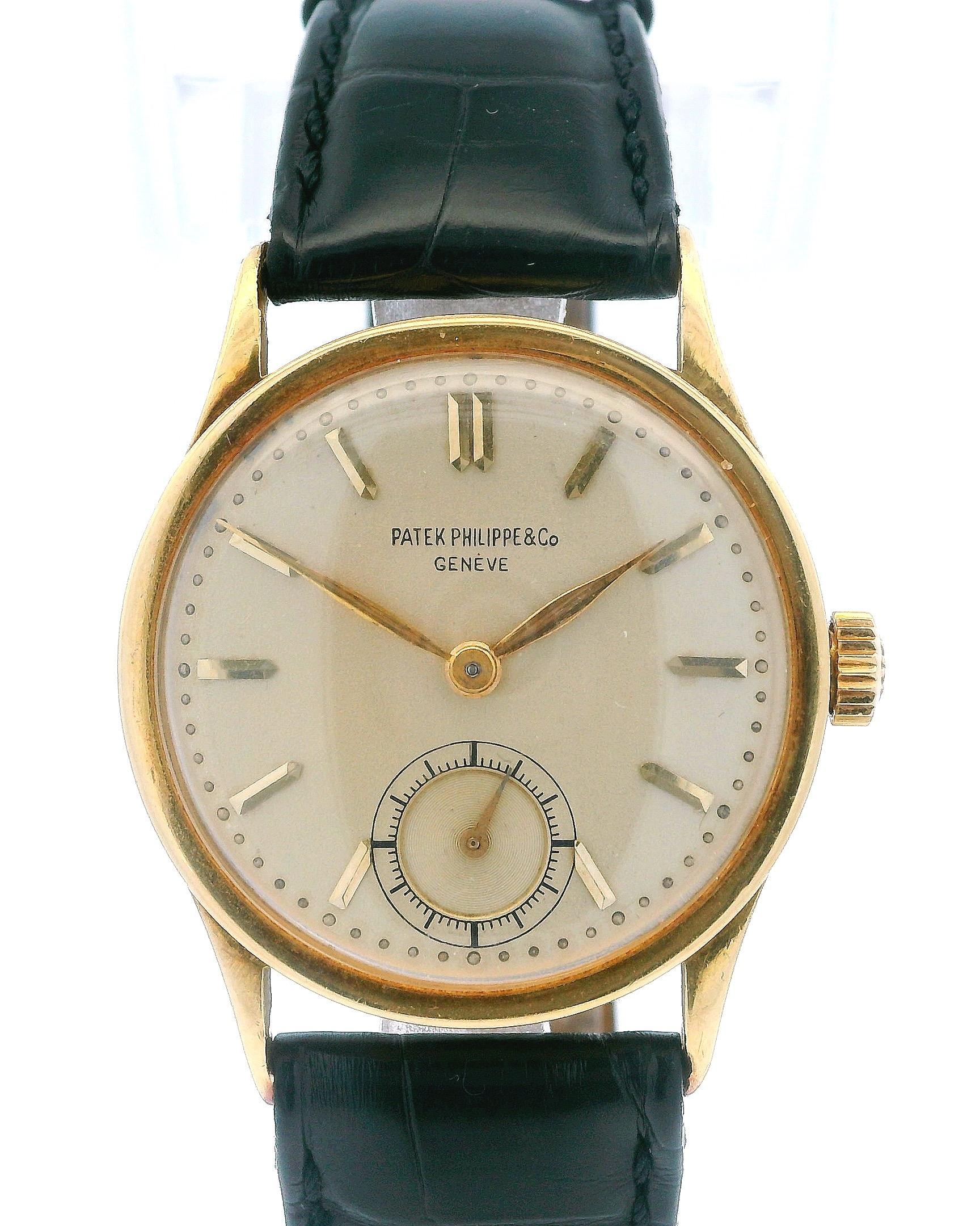 Patek Phillipe Calatrava Enamel Marker Dial Vintage Watch