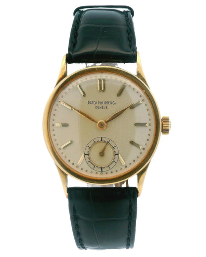 Patek Phillipe Calatrava Enamel Marker Dial Vintage Watch