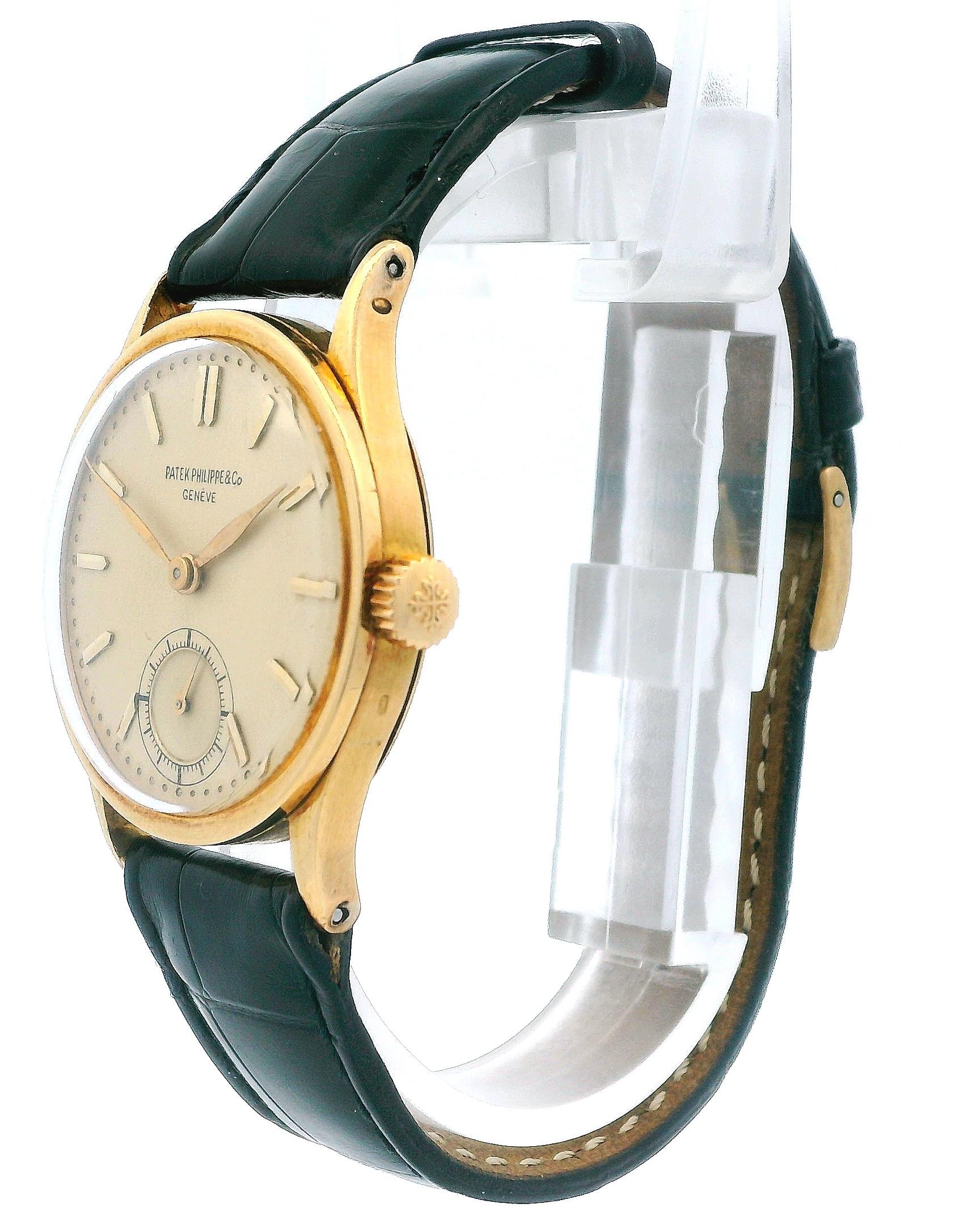 Patek Phillipe Calatrava Enamel Marker Dial Vintage Watch