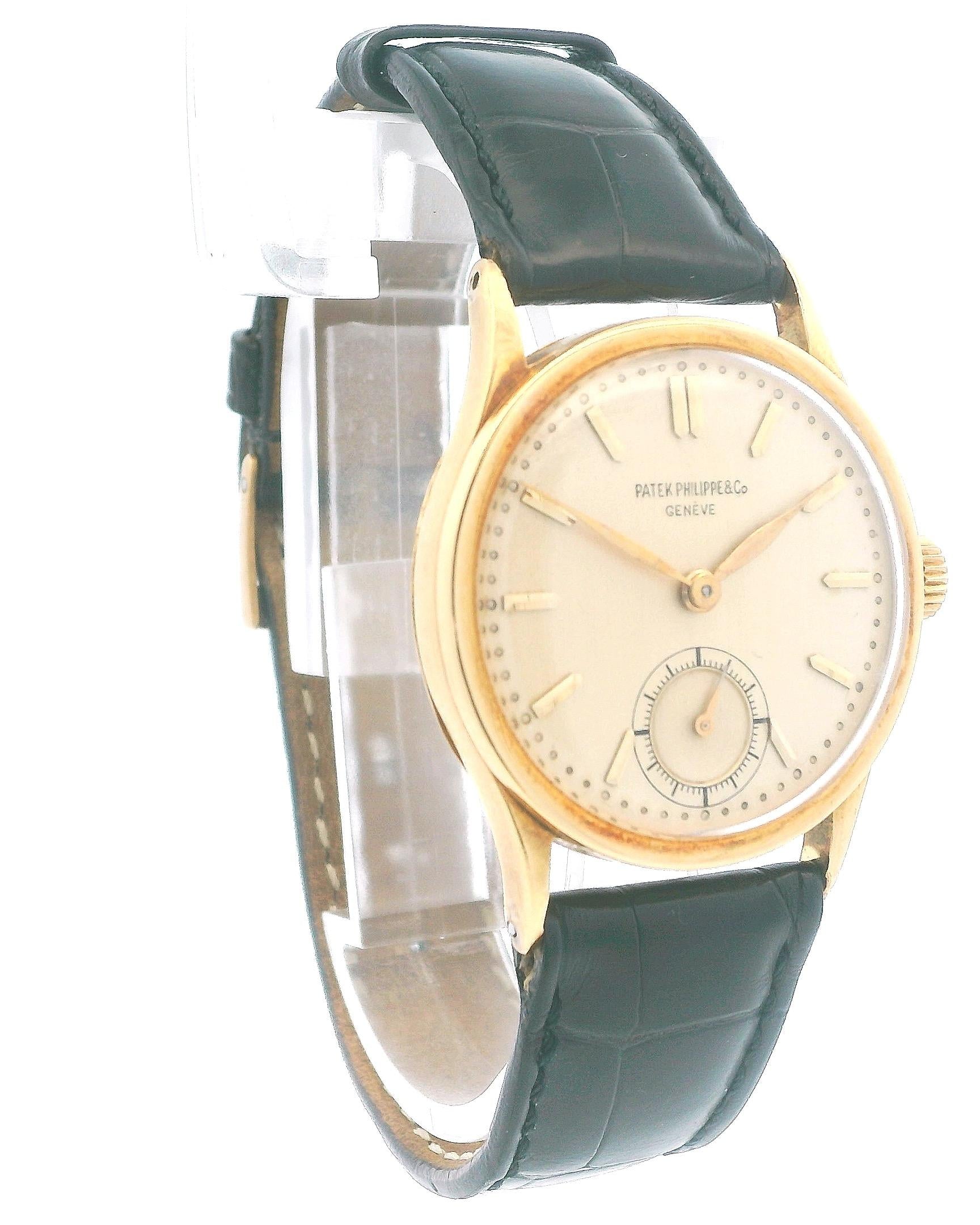Patek Phillipe Calatrava Enamel Marker Dial Vintage Watch
