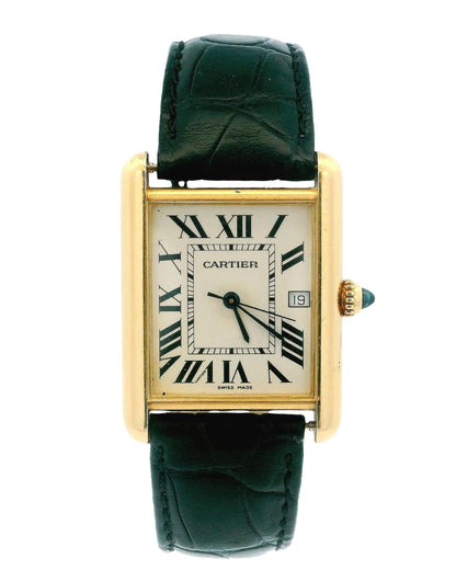 Cartier Tank Louis W1529756 18k yellow gold Custom Strap & Buckle