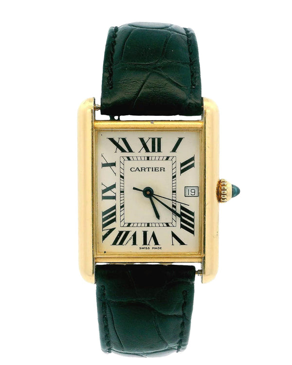 Cartier Tank Louis W1529756 18k yellow gold Custom Strap & Buckle