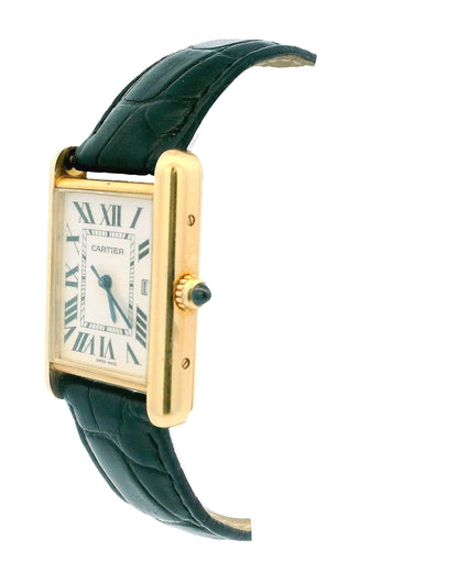 Cartier Tank Louis W1529756 18k yellow gold Custom Strap & Buckle