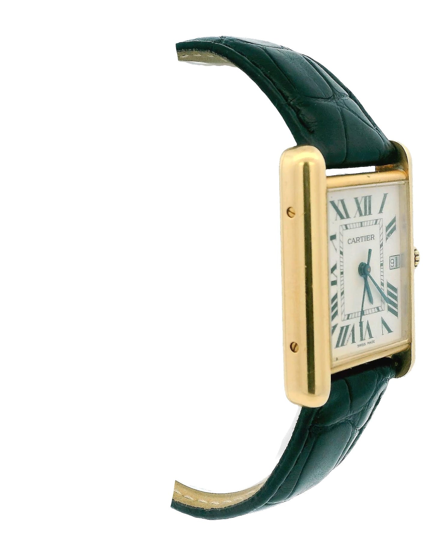 Cartier Tank Louis W1529756 18k yellow gold Custom Strap & Buckle