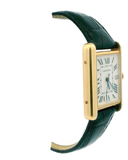 Cartier Tank Louis W1529756 18k yellow gold Custom Strap & Buckle