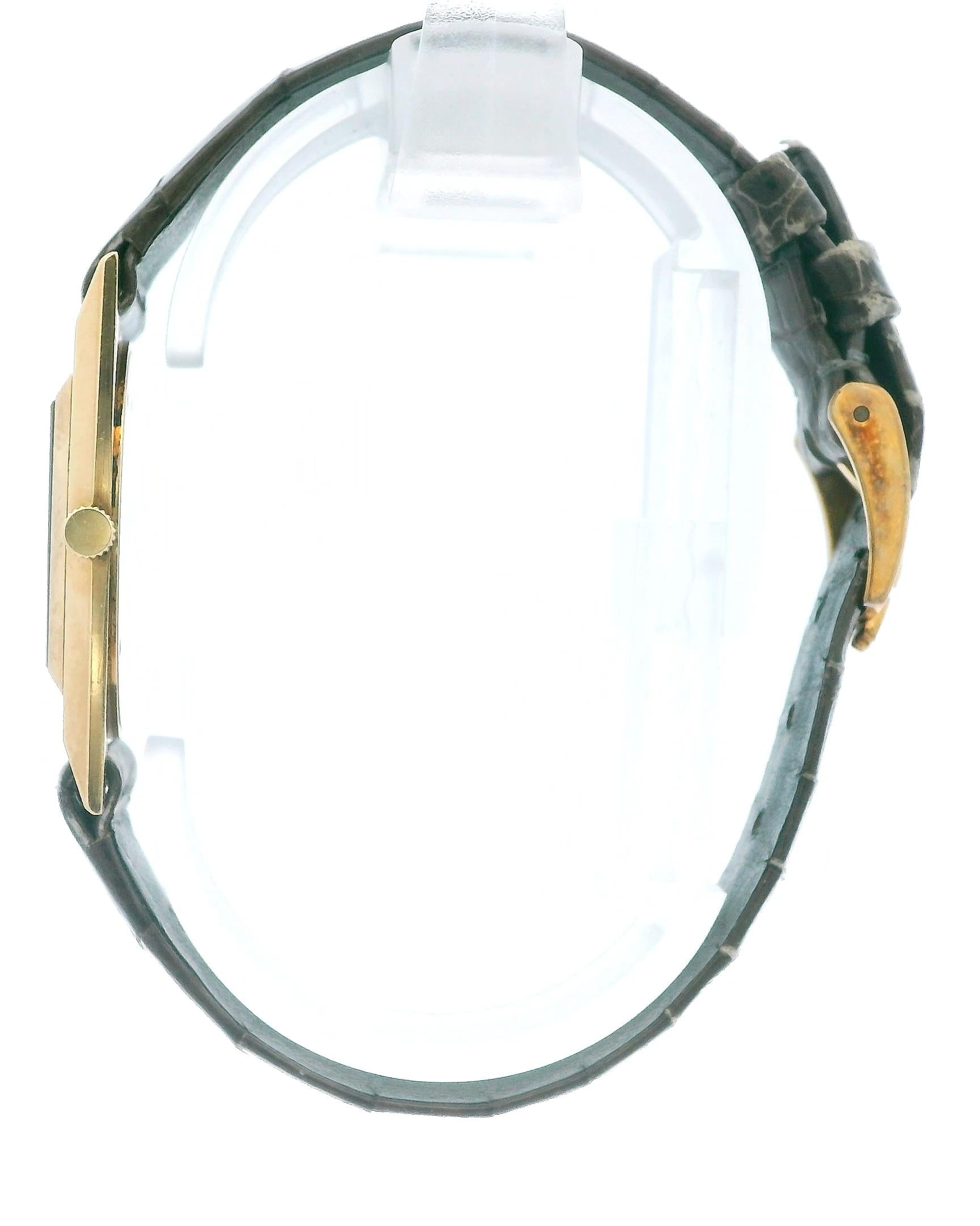 Rolex 9578 18K Yellow Gold Ultra-Thin S&L Engraved Watch