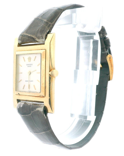 Rolex 9578 18K Yellow Gold Ultra-Thin S&L Engraved Watch