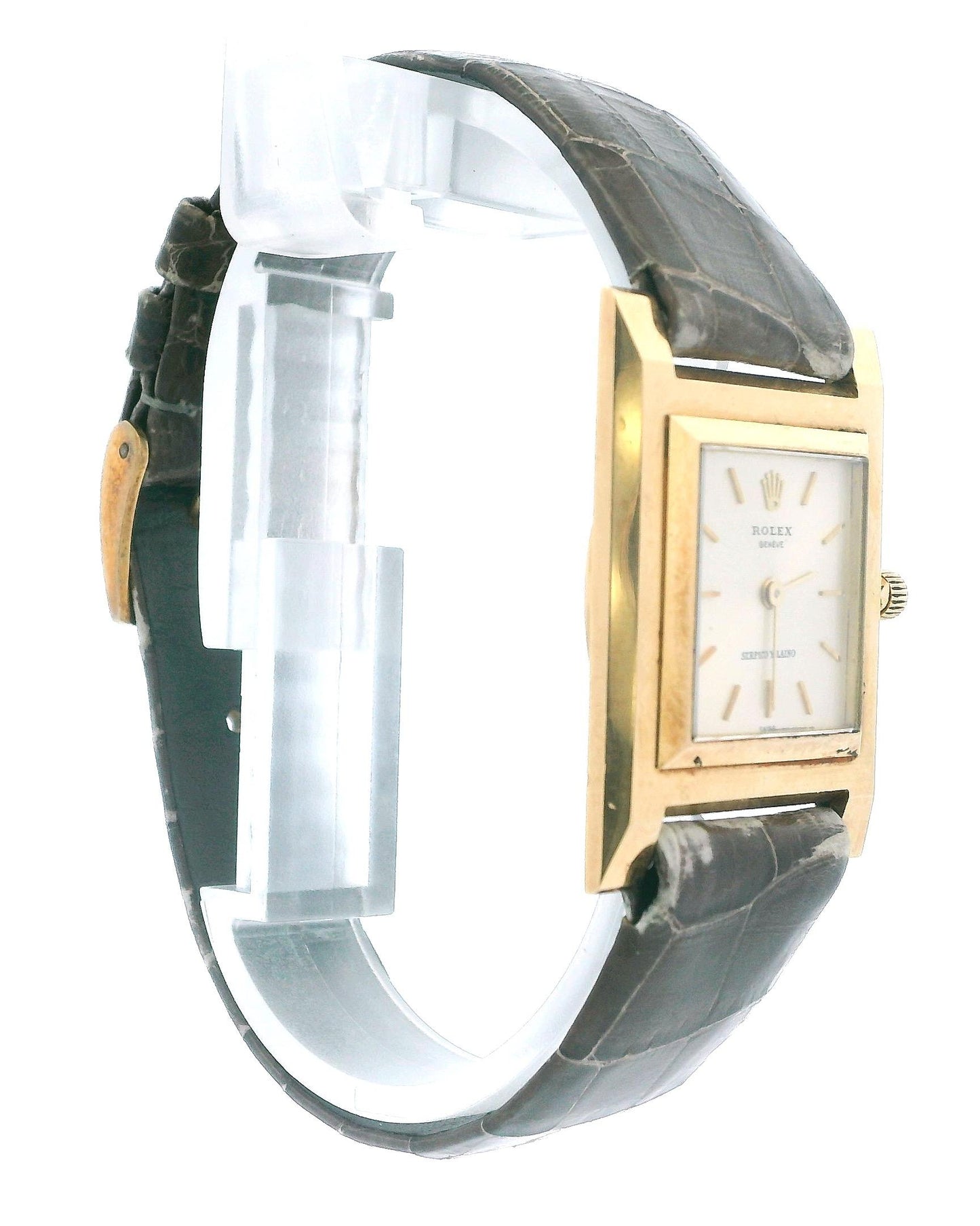 Rolex 9578 18K Yellow Gold Ultra-Thin S&L Engraved Watch