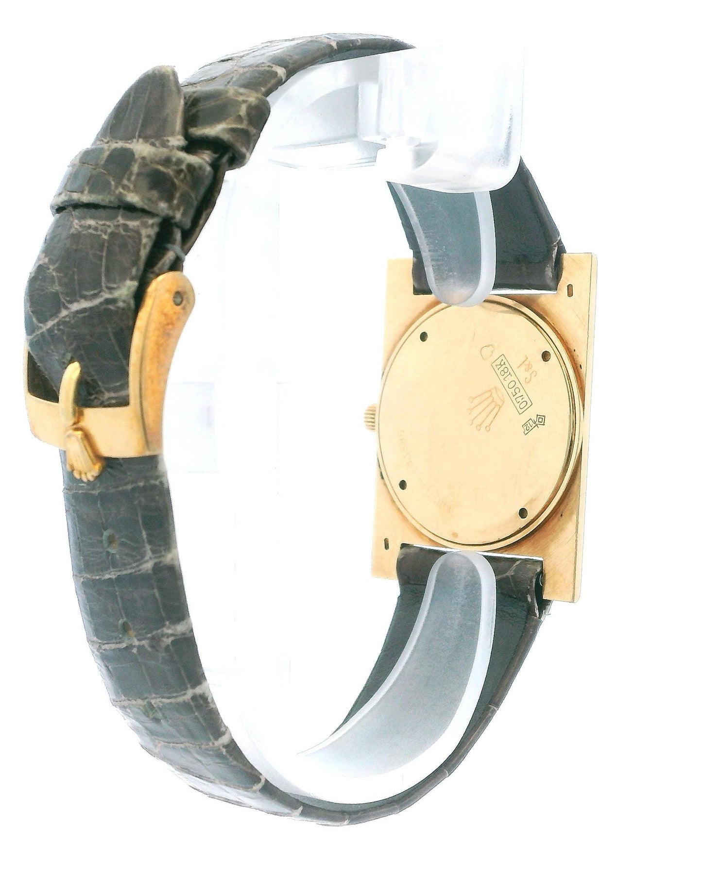 Rolex 9578 18K Yellow Gold Ultra-Thin S&L Engraved Watch