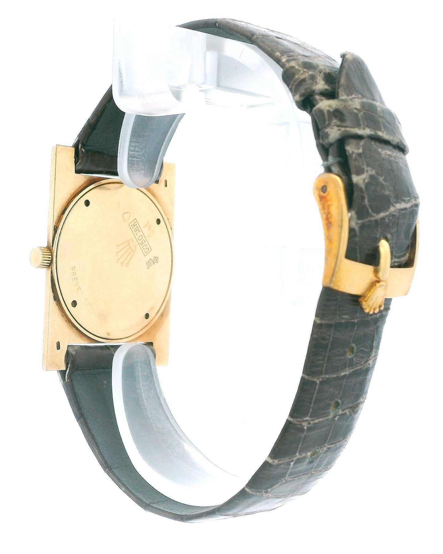 Rolex 9578 18K Yellow Gold Ultra-Thin S&L Engraved Watch