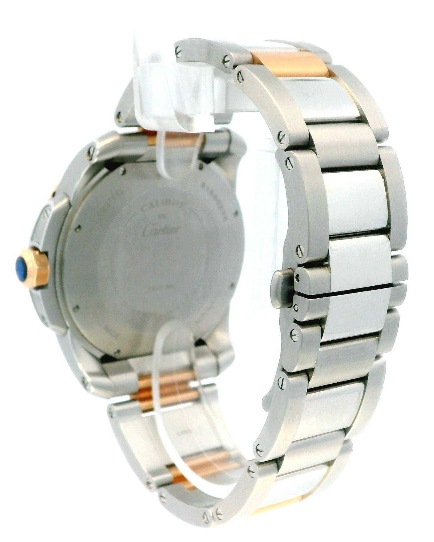 Cartier Calibre 3729 18K Rose Gold & Stainless Steel Blue Dial & Bezel Watch