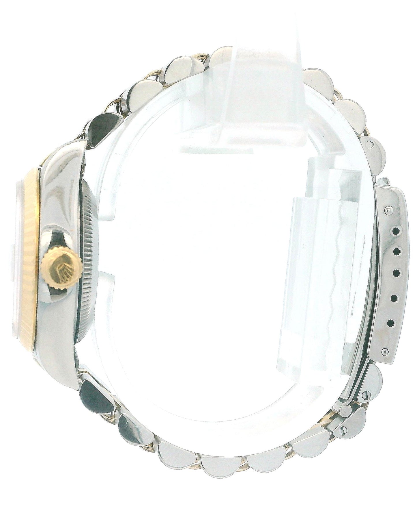 Rolex Datejust 69173 Steel Yellow Gold White Roman Dial Ladies Watch