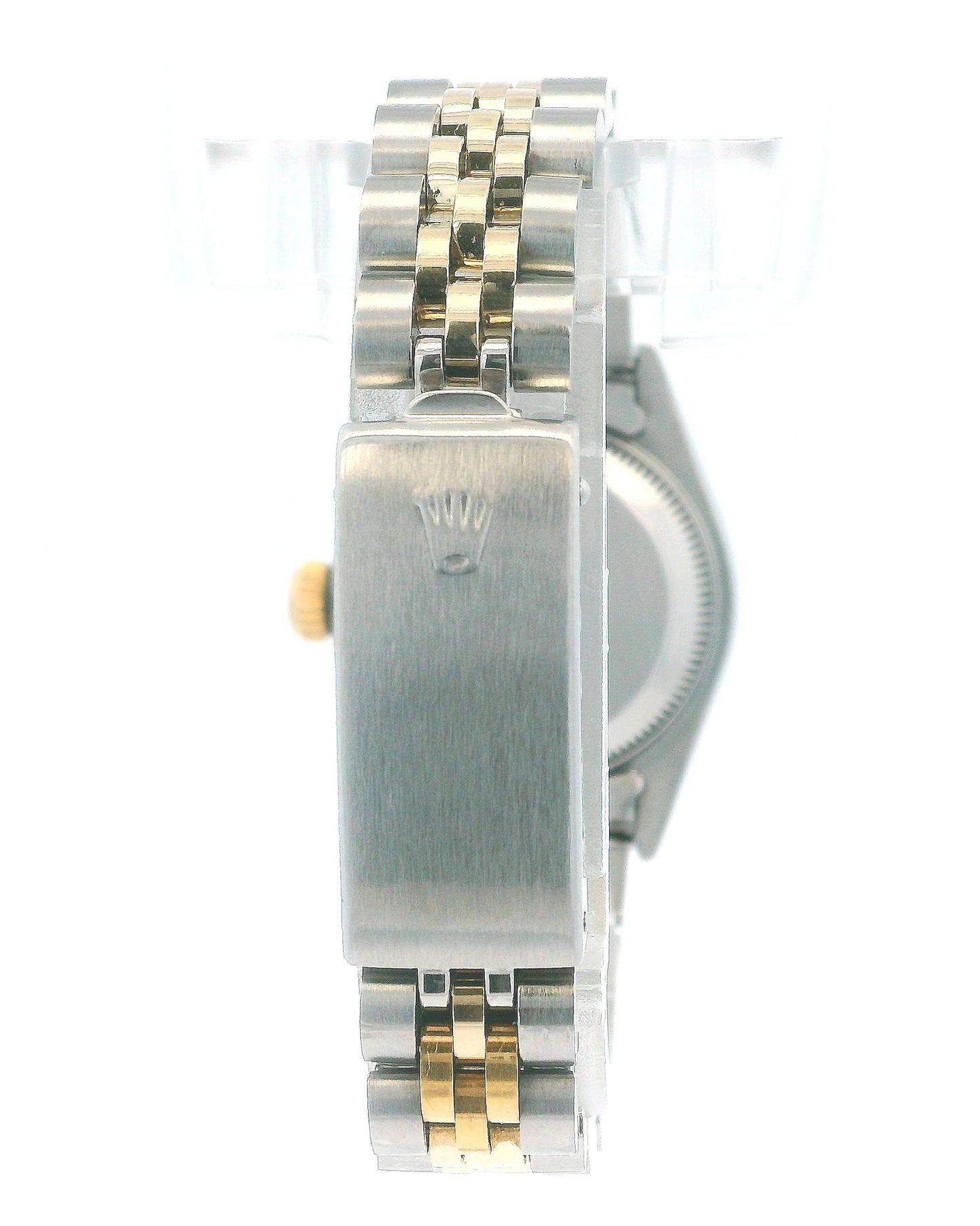 Rolex Datejust 69173 Steel Yellow Gold White Roman Dial Ladies Watch