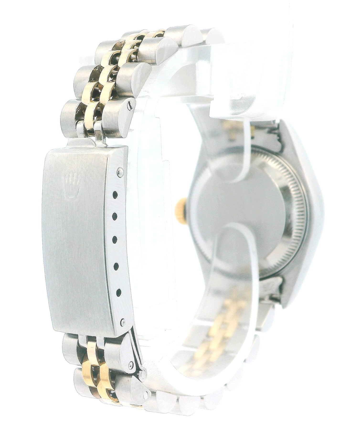 Rolex Datejust 69173 Steel Yellow Gold White Roman Dial Ladies Watch