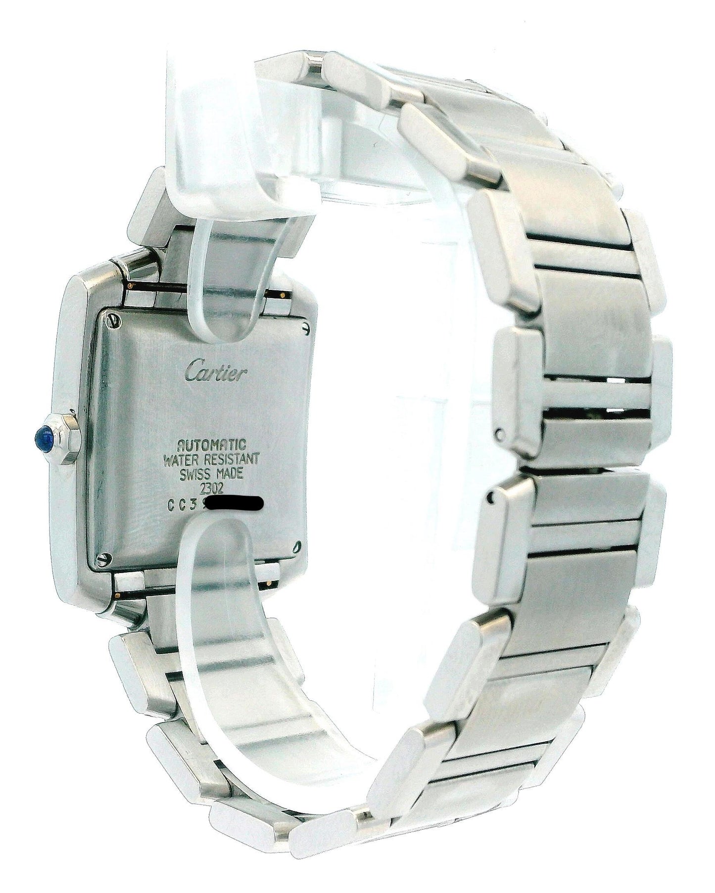 Cartier  Tank Francaise W51002Q3 Stainless Steel Mens Watch